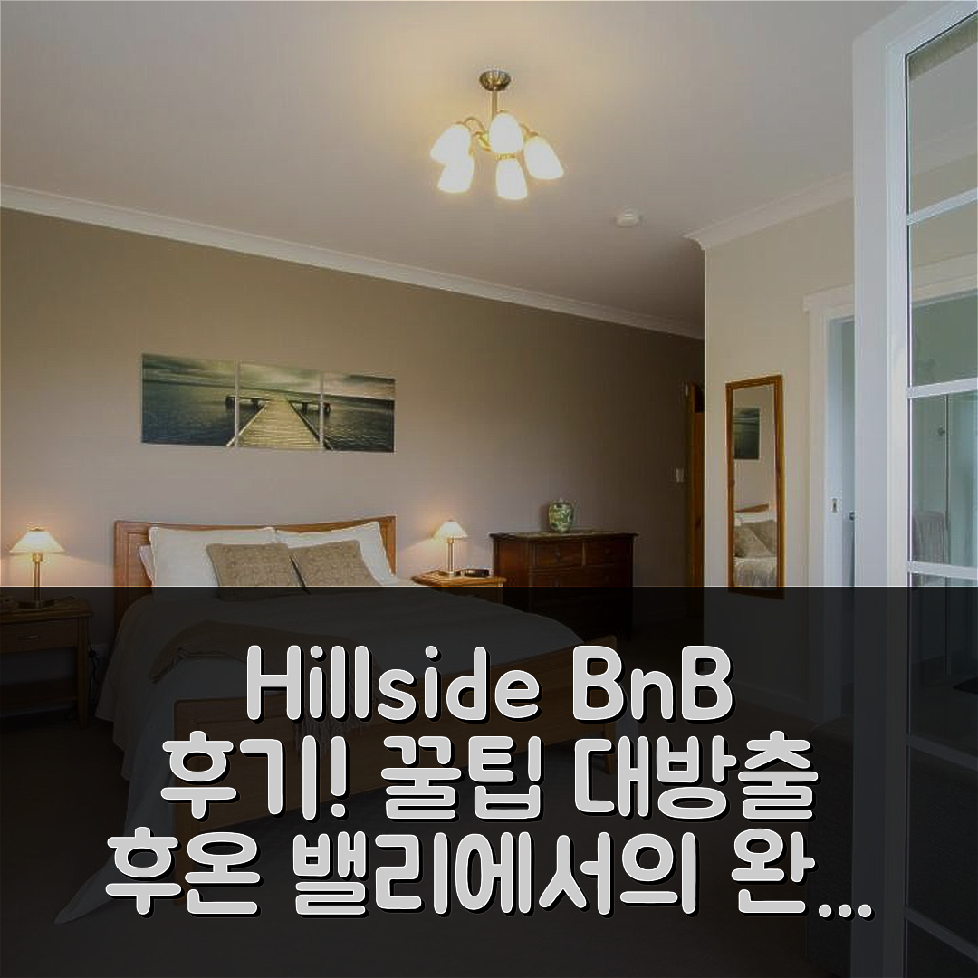 Hillside Bed and Breakfast 후기 및 꿀팁 모음! (후온 밸리