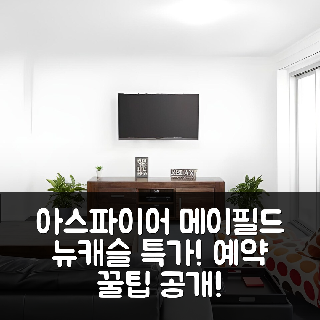 아스파이어 메이필드 뉴캐슬 리뷰 및 특가 예약 팁!