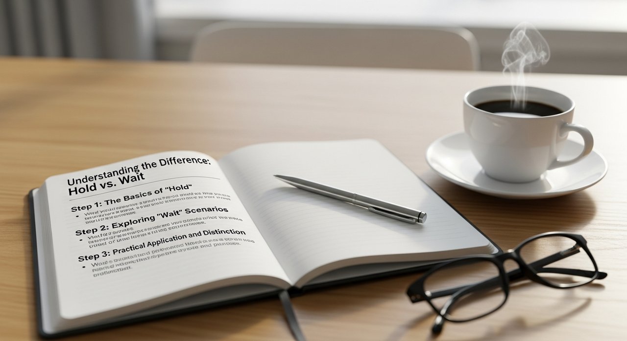 프로가 알려주는 보류와 대기 차이! 3단계 완벽 이해 가이드