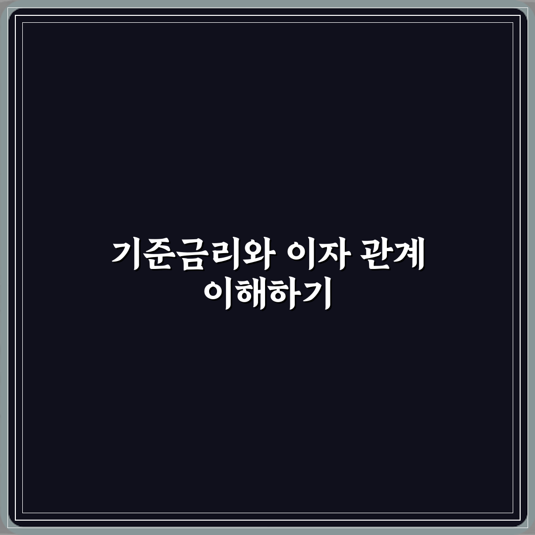 기준금리 뜻 은행 이자와 어떤 관계일까 심층분석 7단계 완벽가이드